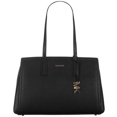 Michael Kors γυναικεία δερμάτινη τσάντα tote με μεταλλικό λογότυπο "Laila" - 30S5G9IT2L Μαύρο ONE SIZE Michael Kors γυναικεία δερμάτινη τσάντα tote με μεταλλικό λογότυπο "Laila" - 30S5G9IT2L Μαύρο ONE SIZE