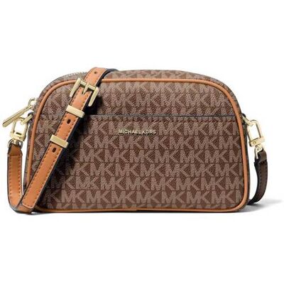 Michael Kors γυναικεία τσάντα crossbody με all-over monogram και μεταλλικό λογότυπο "Nessa" - 32F5GJ6C5B Καφέ ONE SIZE Michael Kors γυναικεία τσάντα crossbody με all-over monogram και μεταλλικό λογότυπο "Nessa" - 32F5GJ6C5B Καφέ ONE SIZE