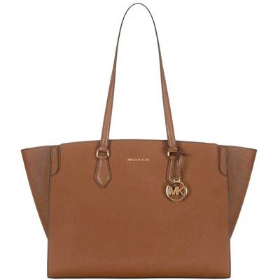 Michael Kors γυναικεία δερμάτινη τσάντα tote "Becca Large" - 30R6GQ6T7L Καφέ ONE SIZE Michael Kors γυναικεία δερμάτινη τσάντα tote "Becca Large" - 30R6GQ6T7L Καφέ ONE SIZE