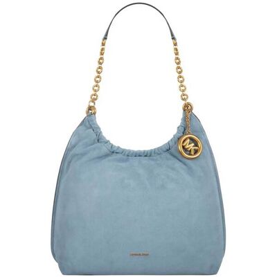 Michael Kors γυναικεία suede τσάντα ώμου "Indie Large" - 30S6A15L7S Μπλε Ανοιχτό ONE SIZE Michael Kors γυναικεία suede τσάντα ώμου "Indie Large" - 30S6A15L7S Μπλε Ανοιχτό ONE SIZE