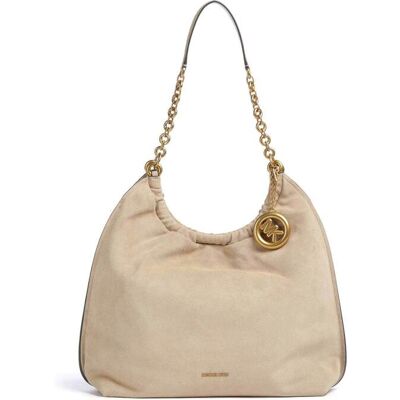 Michael Kors γυναικεία δερμάτινη τσάντα hobo "Indie Large" - 30S6A15L7S Μπεζ ONE SIZE Michael Kors γυναικεία δερμάτινη τσάντα hobo "Indie Large" - 30S6A15L7S Μπεζ ONE SIZE