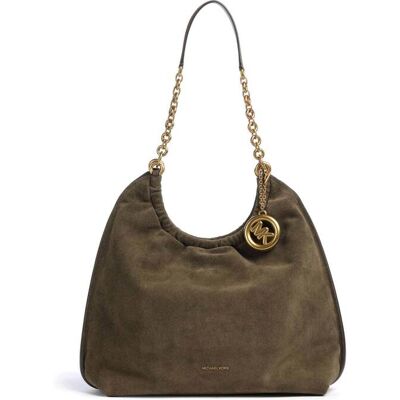 Michael Kors γυναικεία δερμάτινη τσάντα hobo "Indie Large" - 30S6A15L7S Χακί ONE SIZE Michael Kors γυναικεία δερμάτινη τσάντα hobo "Indie Large" - 30S6A15L7S Χακί ONE SIZE