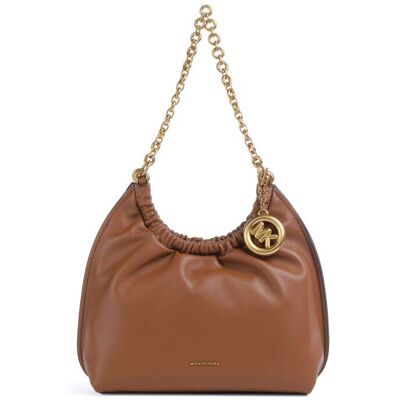 Michael Kors γυναικεία δερμάτινη τσάντα hobo "Indie Small" - 32S6A50C6L Καφέ ONE SIZE Michael Kors γυναικεία δερμάτινη τσάντα hobo "Indie Small" - 32S6A50C6L Καφέ ONE SIZE
