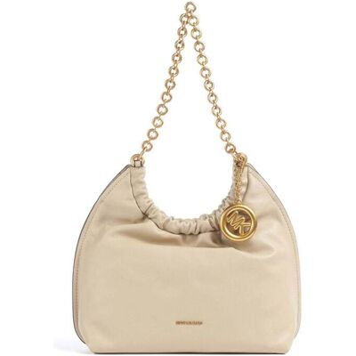 Michael Kors γυναικεία δερμάτινη τσάντα hobo "Indie Small" - 32S6A50C6L Μπεζ ONE SIZE Michael Kors γυναικεία δερμάτινη τσάντα hobo "Indie Small" - 32S6A50C6L Μπεζ ONE SIZE