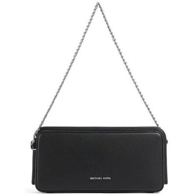 Michael Kors γυναικεία δερμάτινη τσάντα clutch/ώμου "Goldie" - 30S6S14C6L Μαύρο ONE SIZE Michael Kors γυναικεία δερμάτινη τσάντα clutch/ώμου "Goldie" - 30S6S14C6L Μαύρο ONE SIZE