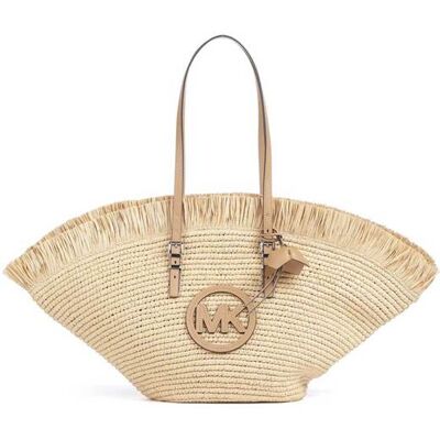 Michael Kors γυναικεία ψάθινη τσάντα tote "Isa Large" - 30S6S9FT9Y Μπεζ ONE SIZE Michael Kors γυναικεία ψάθινη τσάντα tote "Isa Large" - 30S6S9FT9Y Μπεζ ONE SIZE