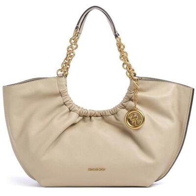 Michael Kors γυναικεία δερμάτινη τσάντα tote "Indie Small" - 30T6A50T5L Μπεζ ONE SIZE Michael Kors γυναικεία δερμάτινη τσάντα tote "Indie Small" - 30T6A50T5L Μπεζ ONE SIZE