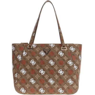 Guess γυναικεία τσάντα tote με all-over logo print "Eliette " - TWB93150240 Καφέ Latte ONE SIZE Guess γυναικεία τσάντα tote με all-over logo print "Eliette " - TWB93150240 Καφέ Latte ONE SIZE