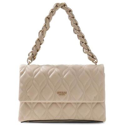 Guess γυναικεία τσάντα ώμου/crossbody "Maxine" - HWQG9733200 Μπεζ ONE SIZE Guess γυναικεία τσάντα ώμου/crossbody "Maxine" - HWQG9733200 Μπεζ ONE SIZE