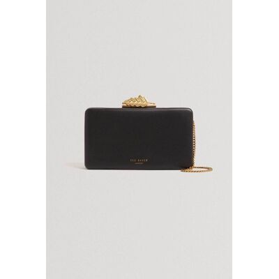 Ted Baker γυναικείο τσαντάκι clutch "Lleaf" - 284651 Μαύρο ONE SIZE Ted Baker γυναικείο τσαντάκι clutch "Lleaf" - 284651 Μαύρο ONE SIZE