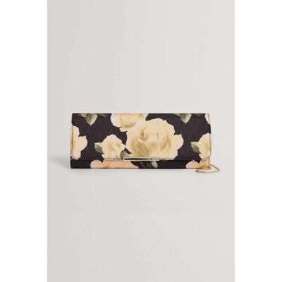 Ted Baker γυναικείο τσαντάκι baguette clutch με rose print "Malliaa" - 284656 Μαύρο ONE SIZE Ted Baker γυναικείο τσαντάκι baguette clutch με rose print "Malliaa" - 284656 Μαύρο ONE SIZE