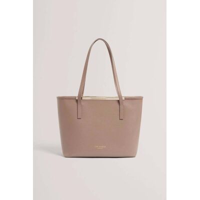 Ted Baker γυναικεία τσάντα ώμου με μεταλλικό λογότυπο ''Hayleyz'' - 285702 Μπεζ ONE SIZE Ted Baker γυναικεία τσάντα ώμου με μεταλλικό λογότυπο ''Hayleyz'' - 285702 Μπεζ ONE SIZE