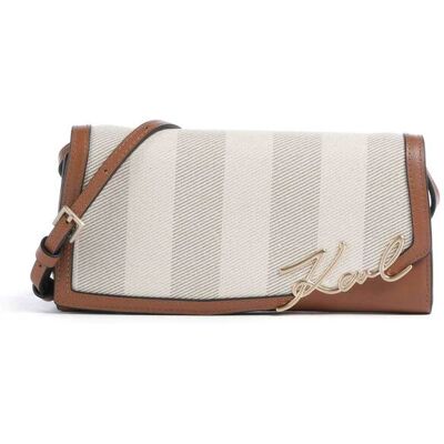 Karl Lagerfeld γυναικεία τσάντα crossbody "Signature Mini" - B2W30276 Μπεζ ONE SIZE Karl Lagerfeld γυναικεία τσάντα crossbody "Signature Mini" - B2W30276 Μπεζ ONE SIZE
