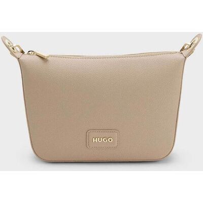 Hugo Boss γυναικεία τσάντα crossbody με μεταλλικό λογότυπο "Orin" - 50557861 Μπεζ ONE SIZE Hugo Boss γυναικεία τσάντα crossbody με μεταλλικό λογότυπο "Orin" - 50557861 Μπεζ ONE SIZE