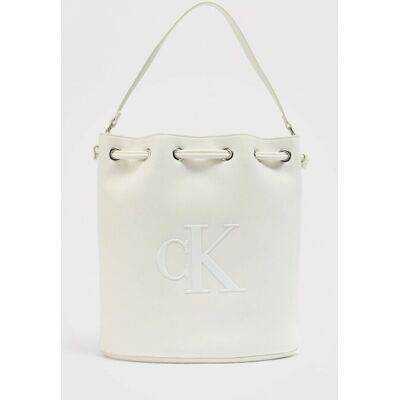 Calvin Klein Jeans γυναικεία τσάντα bucket με monogram - LV04F3232G Λευκό ONE SIZE Calvin Klein Jeans γυναικεία τσάντα bucket με monogram - LV04F3232G Λευκό ONE SIZE