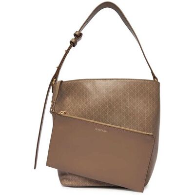 Calvin Klein Jeans γυναικεία τσάντα bucket με pouch και all0over monogram - LV04F3365G Μπεζ ONE SIZE Calvin Klein Jeans γυναικεία τσάντα bucket με pouch και all0over monogram - LV04F3365G Μπεζ ONE SIZE
