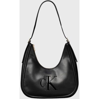 Calvin Klein Jeans γυναικεία τσάντα hobo με monogram - LV04F3427G Μαύρο ONE SIZE Calvin Klein Jeans γυναικεία τσάντα hobo με monogram - LV04F3427G Μαύρο ONE SIZE