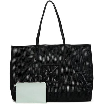 Calvin Klein Jeans γυναικεία τσάντα shopper με διάτρητο σχέδιο και monogram - LV04F3422G Μαύρο ONE SIZE Calvin Klein Jeans γυναικεία τσάντα shopper με διάτρητο σχέδιο και monogram - LV04F3422G Μαύρο ONE SIZE