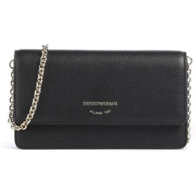Giorgio Armani Emporio Armani γυναικείο δερμάτινο mini bag crossbody με λογότυπο - EW003036AF19568 Μαύρο ONE SIZE Giorgio Armani Emporio Armani γυναικείο δερμάτινο mini bag crossbody με λογότυπο - EW003036AF19568 Μαύρο ONE SIZE