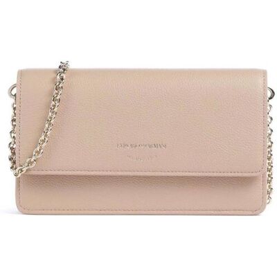 Giorgio Armani Emporio Armani γυναικείο δερμάτινο mini bag crossbody με λογότυπο - EW003036AF19568 Μπεζ ONE SIZE Giorgio Armani Emporio Armani γυναικείο δερμάτινο mini bag crossbody με λογότυπο - EW003036AF19568 Μπεζ ONE SIZE