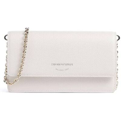 Giorgio Armani Emporio Armani γυναικείο δερμάτινο mini bag crossbody με λογότυπο - EW003036AF19568 Κρέμ ONE SIZE Giorgio Armani Emporio Armani γυναικείο δερμάτινο mini bag crossbody με λογότυπο - EW003036AF19568 Κρέμ ONE SIZE