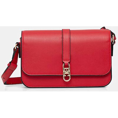 Tommy Hilfiger γυναικεία τσάντα ώμου/crossbody με μεταλλικό monogram "Libre" - AW0AW17723 Κόκκινο ONE SIZE Tommy Hilfiger γυναικεία τσάντα ώμου/crossbody με μεταλλικό monogram "Libre" - AW0AW17723 Κόκκινο ONE SIZE