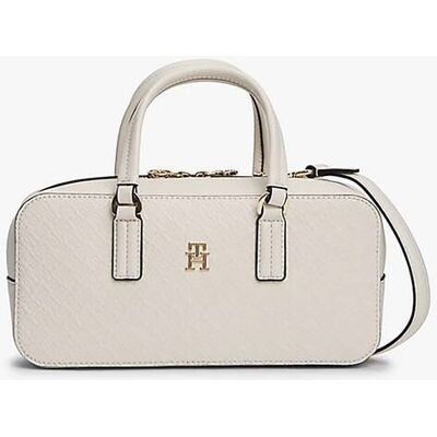 Tommy Hilfiger γυναικεία τσάντα χειρός με μεταλλικό λογότυπο "TH Monogram" - AW0AW18415 Εκρού ONE SIZE Tommy Hilfiger γυναικεία τσάντα χειρός με μεταλλικό λογότυπο "TH Monogram" - AW0AW18415 Εκρού ONE SIZE