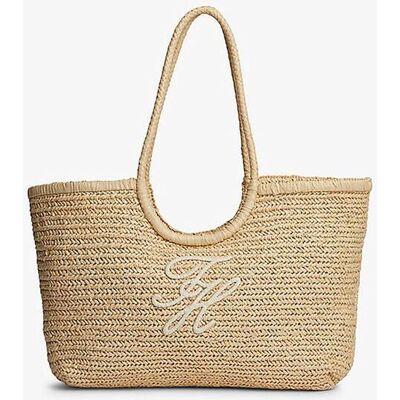 Tommy Hilfiger γυναικεία τσάντα tote με ανάγλυφο monogram "TH Elevated" - AW0AW18536 Μπεζ ONE SIZE Tommy Hilfiger γυναικεία τσάντα tote με ανάγλυφο monogram "TH Elevated" - AW0AW18536 Μπεζ ONE SIZE
