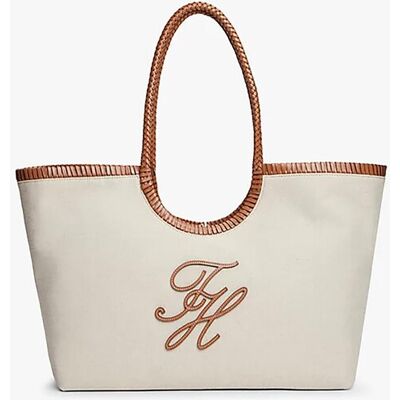 Tommy Hilfiger γυναικεία τσάντα tote με κεντημένο λογότυπο "TH Elev" - AW0AW18629 Εκρού ONE SIZE Tommy Hilfiger γυναικεία τσάντα tote με κεντημένο λογότυπο "TH Elev" - AW0AW18629 Εκρού ONE SIZE