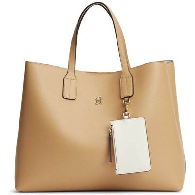 Tommy Hilfiger γυναικεία τσάντα χειρός "Icon" - AW0AW18723 Μπεζ ONE SIZE Tommy Hilfiger γυναικεία τσάντα χειρός "Icon" - AW0AW18723 Μπεζ ONE SIZE