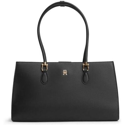 Tommy Hilfiger γυναικεία τσάντα ώμου tote - AW0AW18750 Μαύρο ONE SIZE Tommy Hilfiger γυναικεία τσάντα ώμου tote - AW0AW18750 Μαύρο ONE SIZE