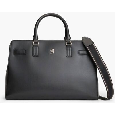 Tommy Hilfiger γυναικεία τσάντα χειρός με monogram "Joy" - AW0AW19067 Μαύρο ONE SIZE Tommy Hilfiger γυναικεία τσάντα χειρός με monogram "Joy" - AW0AW19067 Μαύρο ONE SIZE