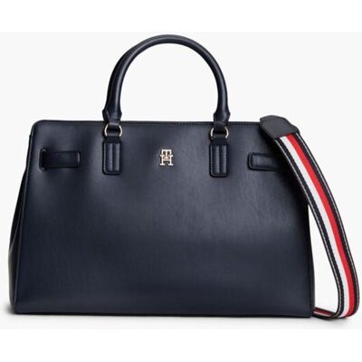 Tommy Hilfiger γυναικεία τσάντα χειρός με monogram "Joy" - AW0AW19318 Μπλε Σκούρο ONE SIZE Tommy Hilfiger γυναικεία τσάντα χειρός με monogram "Joy" - AW0AW19318 Μπλε Σκούρο ONE SIZE