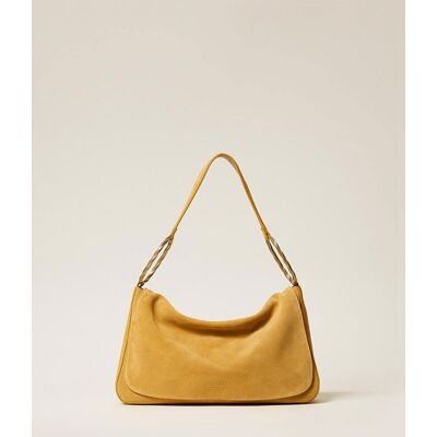 Twinset γυναικεία suede τσάντα ώμου "Liliane Large" - 261TD8560 Κίτρινο ONE SIZE Twinset γυναικεία suede τσάντα ώμου "Liliane Large" - 261TD8560 Κίτρινο ONE SIZE