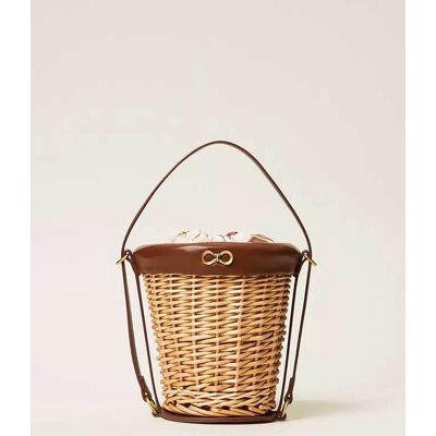 Twinset γυναικεία τσάντα bucket από ψάθα - 261TD8253 Μπεζ ONE SIZE Twinset γυναικεία τσάντα bucket από ψάθα - 261TD8253 Μπεζ ONE SIZE