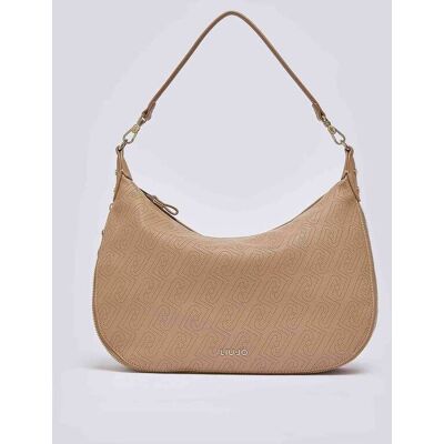 Liu Jo γυναικεία τσάντα hobo με λογότυπο και all-over logo print - AA6134ES026 Καφέ Ανοιχτό ONE SIZE Liu Jo γυναικεία τσάντα hobo με λογότυπο και all-over logo print - AA6134ES026 Καφέ Ανοιχτό ONE SIZE