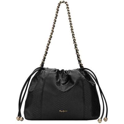 Pepe Jeans γυναικεία τσάντα hobo με λογότυπο "Ivonne" - PL0300240 Μαύρο ONE SIZE Pepe Jeans γυναικεία τσάντα hobo με λογότυπο "Ivonne" - PL0300240 Μαύρο ONE SIZE