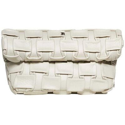 John Richmond γυναικεία τσάντα clutch με ανάγλυφο σχέδιο και μεταλλικό monogram "Vengus" - RWP26184BO Υπόλευκο ONE SIZE John Richmond γυναικεία τσάντα clutch με ανάγλυφο σχέδιο και μεταλλικό monogram "Vengus" - RWP26184BO Υπόλευκο ONE SIZE