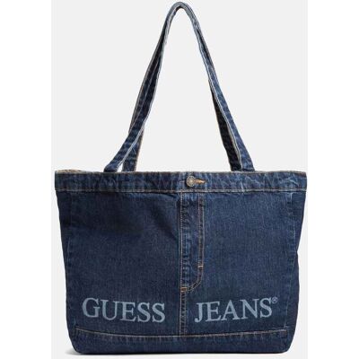 Guess γυναικεία denim τσάντα tote με λογότυπο - M4BZ67D5RH0 Denim Blue Σκούρο ONE SIZE Guess γυναικεία denim τσάντα tote με λογότυπο - M4BZ67D5RH0 Denim Blue Σκούρο ONE SIZE