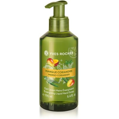 Yves Rocher Energizing Liquid Hand Soap Mango Coriander 190 ml - 49818 Yves Rocher Energizing Liquid Hand Soap Mango Coriander 190 ml - 49818