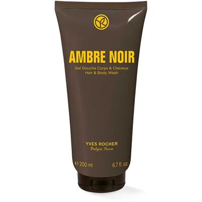 Yves Rocher Ambre Noir Hair & Body Wash 200 ml - 38421 Yves Rocher Ambre Noir Hair & Body Wash 200 ml - 38421