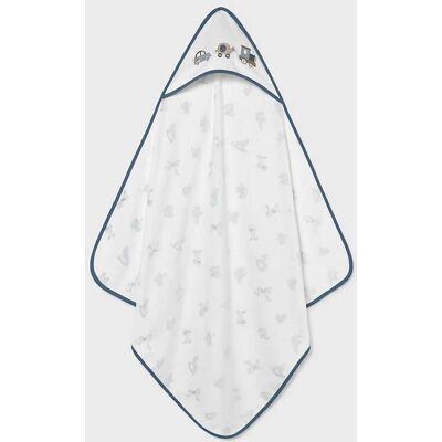 Mayoral βρεφική πετσέτα κάπα με κέντημα - 9172-W27 Μπλε ONE SIZE Mayoral βρεφική πετσέτα κάπα με κέντημα - 9172-W27 Μπλε ONE SIZE