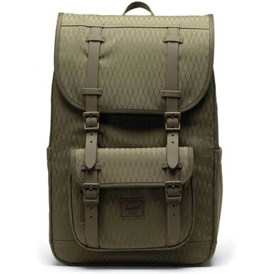 Herschel unisex backpack "Little America Mid" 21 L - 66UBCL02300 Λαδί ONE SIZE Herschel unisex backpack "Little America Mid" 21 L - 66UBCL02300 Λαδί ONE SIZE