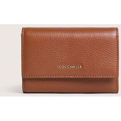 Coccinelle γυναικείο πορτοφόλι με χρυσό λογότυπο "Metallic Soft" - E2MW5-116601 Ταμπά ONE SIZE Coccinelle γυναικείο πορτοφόλι με χρυσό λογότυπο "Metallic Soft" - E2MW5-116601 Ταμπά ONE SIZE
