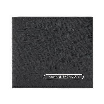 Giorgio Armani Exchange ανδρικό δερμάτινο πορτοφόλι με μεταλλικό λογότυπο - XM000167AF12702 Μαύρο ONE SIZE Giorgio Armani Exchange ανδρικό δερμάτινο πορτοφόλι με μεταλλικό λογότυπο - XM000167AF12702 Μαύρο ONE SIZE