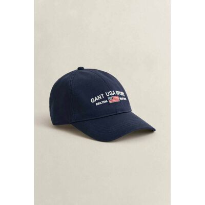 Gant ανδρικό καπέλο jockey με κεντημένο graphic logo - 9901306 Μπλε Σκούρο ONE SIZE Gant ανδρικό καπέλο jockey με κεντημένο graphic logo - 9901306 Μπλε Σκούρο ONE SIZE