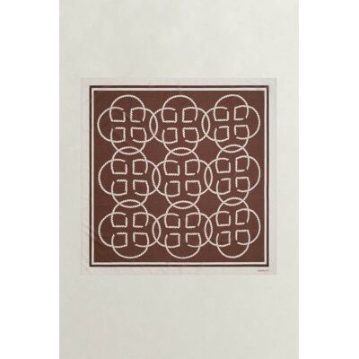 Gant γυναικείο φουλάρι με monogram - 4920278 Καφέ ONE SIZE Gant γυναικείο φουλάρι με monogram - 4920278 Καφέ ONE SIZE