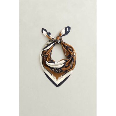 Gant γυναικείο μεταξωτό φουλάρι με chain print - 4920298 Ταμπά ONE SIZE Gant γυναικείο μεταξωτό φουλάρι με chain print - 4920298 Ταμπά ONE SIZE