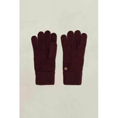 Gant γυναικεία μάλλινα γάντια με μεταλλικό monogram - 4930023 Μπορντό Σκούρο ONE SIZE Gant γυναικεία μάλλινα γάντια με μεταλλικό monogram - 4930023 Μπορντό Σκούρο ONE SIZE