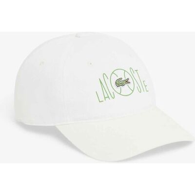 Lacoste unisex καπέλο jockey με logo print - RK1928 Λευκό ONE SIZE Lacoste unisex καπέλο jockey με logo print - RK1928 Λευκό ONE SIZE